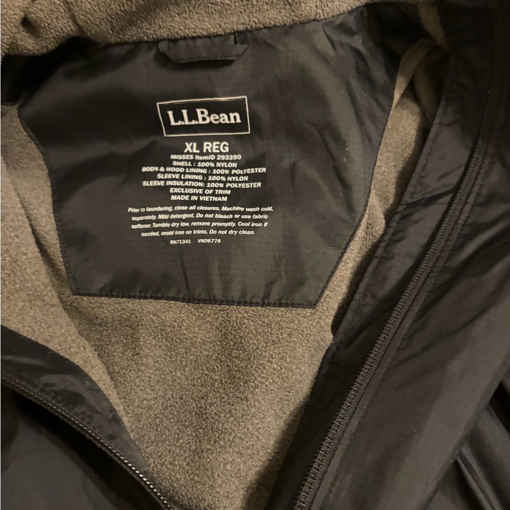 L.L. Bean Men's Black and Gray‎ Performance Jacket